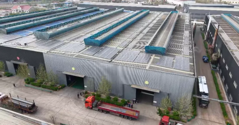 Shunchen steel product warehouse and round bar storage area