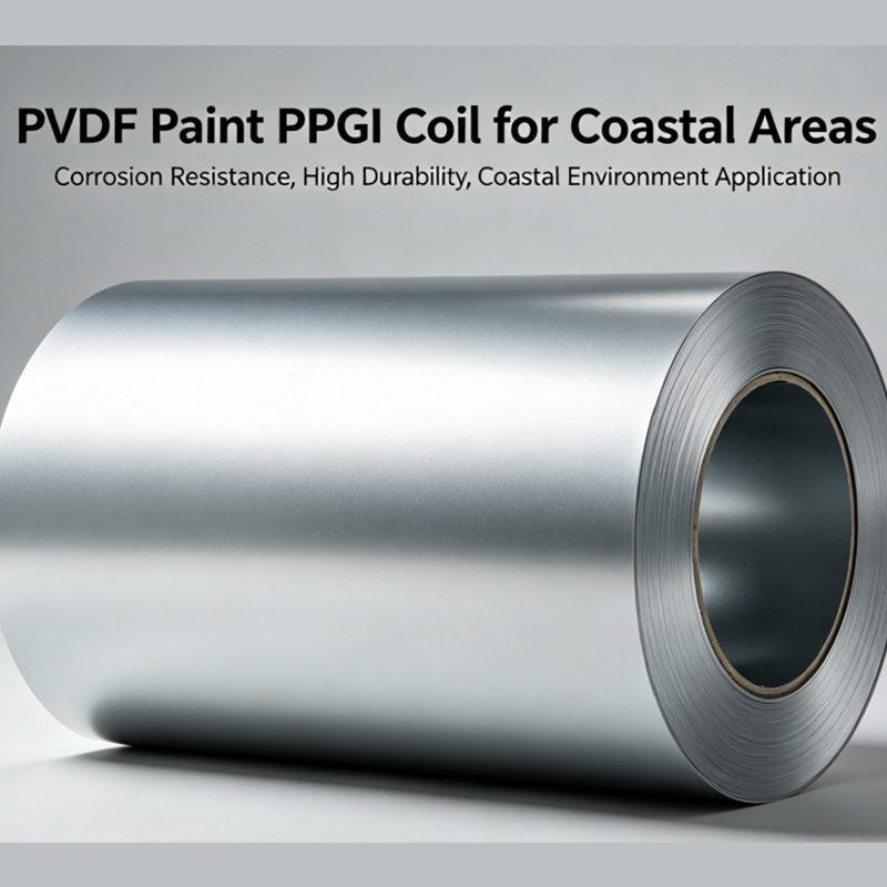 PVDF pintura PPGI bobina Kostaldeko eremuetarako